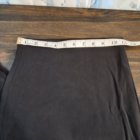 Top Shop High-Rise Wide-Leg Black Trousers With Front Pleats & Pockets Professi - Picture 6 of 8